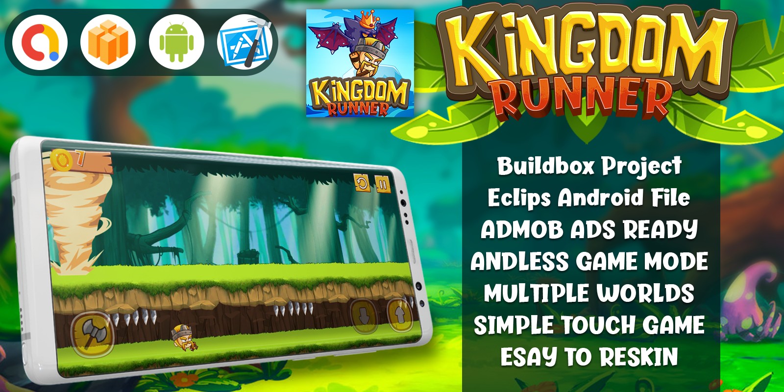 Kingdom Runner - Buildbox Game Template