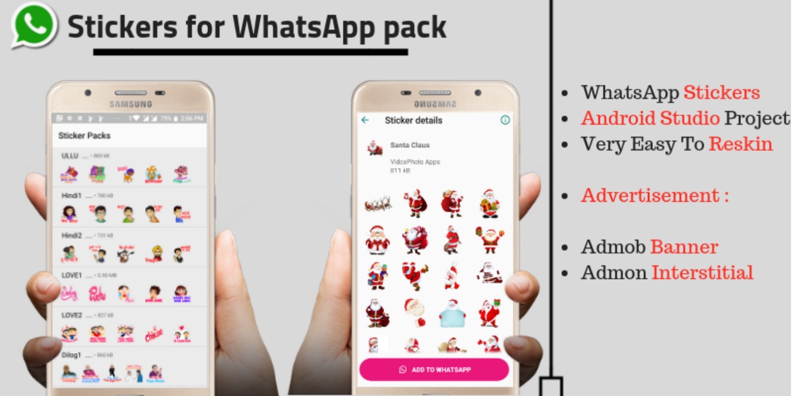 Stickers For Whatsapp Android Source Code By Ashish16 Codester