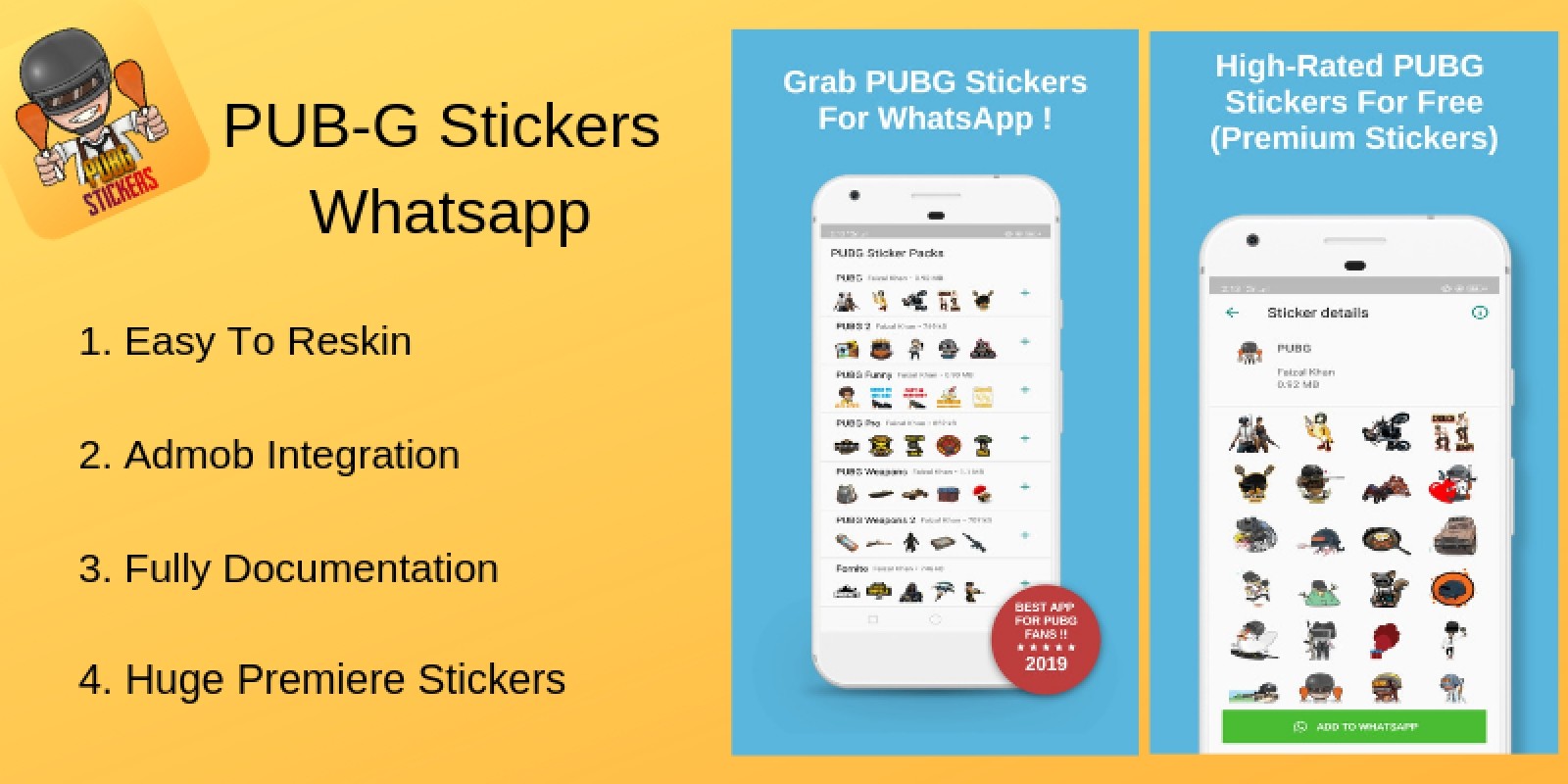 Pubg Whatsapp Stickers Android Source Code By Techeria Codester