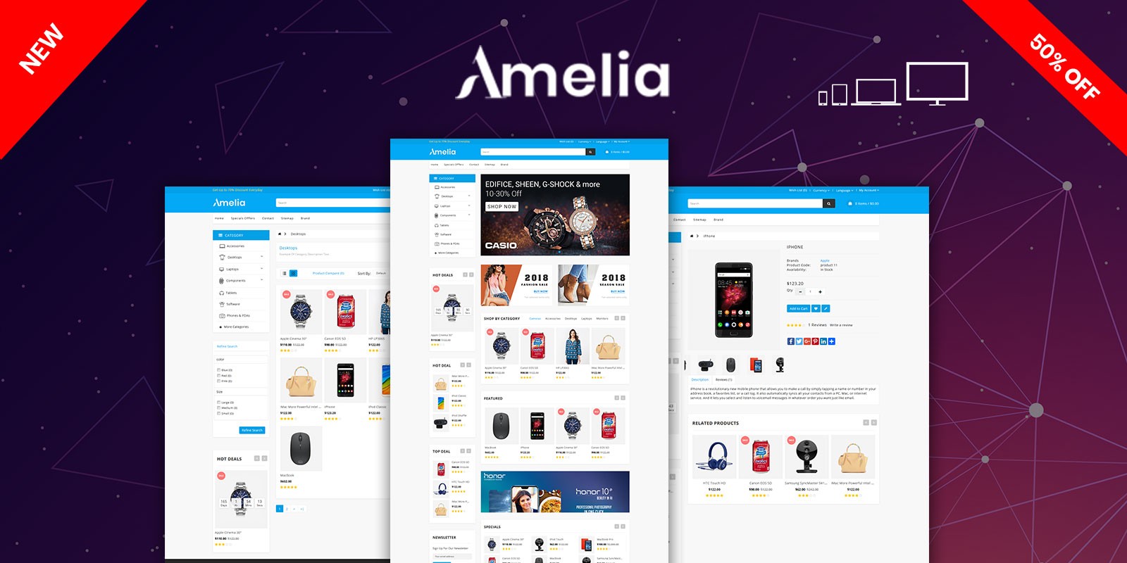 Amelia Multipurpose Responsive OpenCart Theme Amelia Multipurpose OpenCart Theme