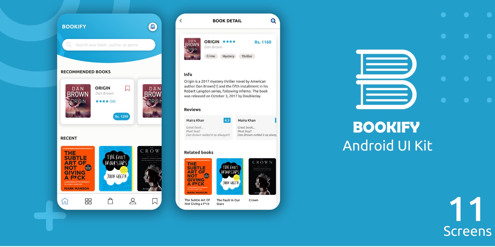 bookify android studio ui kit android ui