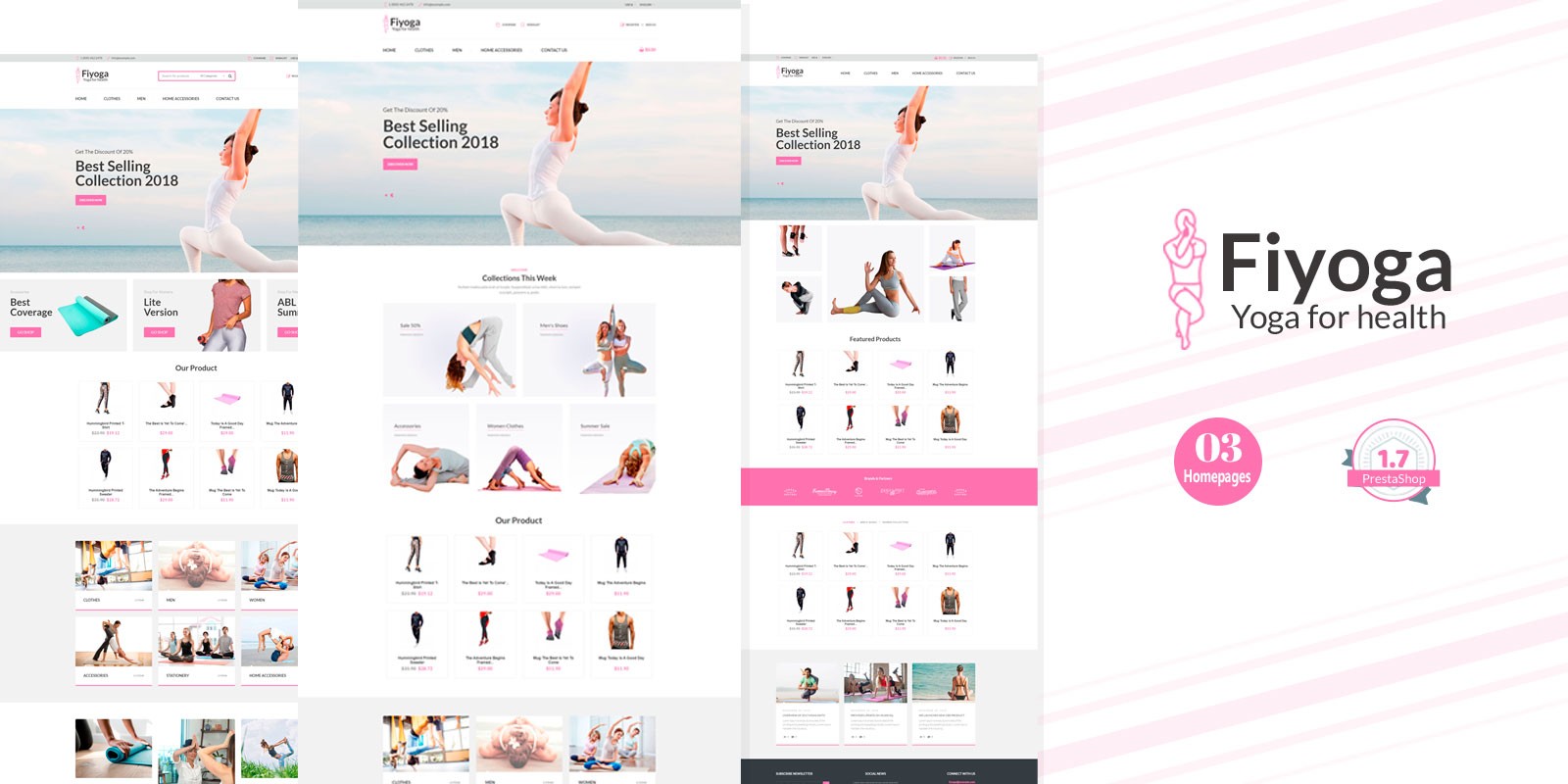 Fiyoga Sport - Responsive Clear PrestaShop Theme Fiyoga Sport - PrestaShop Theme