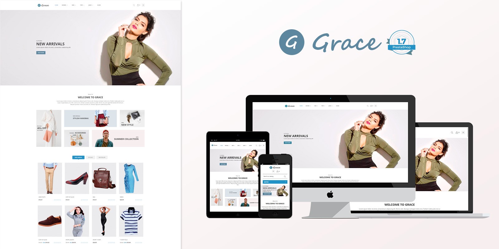 Grace Fashion - Responsive PrestaShop Theme Grace Fashion - PrestaShop Theme
