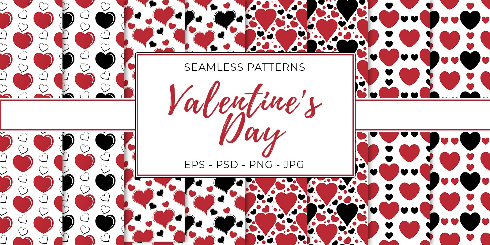 Valentines Day Seamless Textures