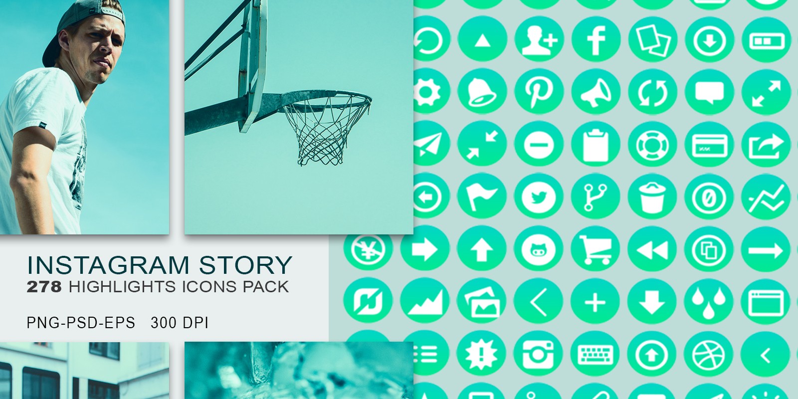 278 Instagram Story Highlights Icons Set