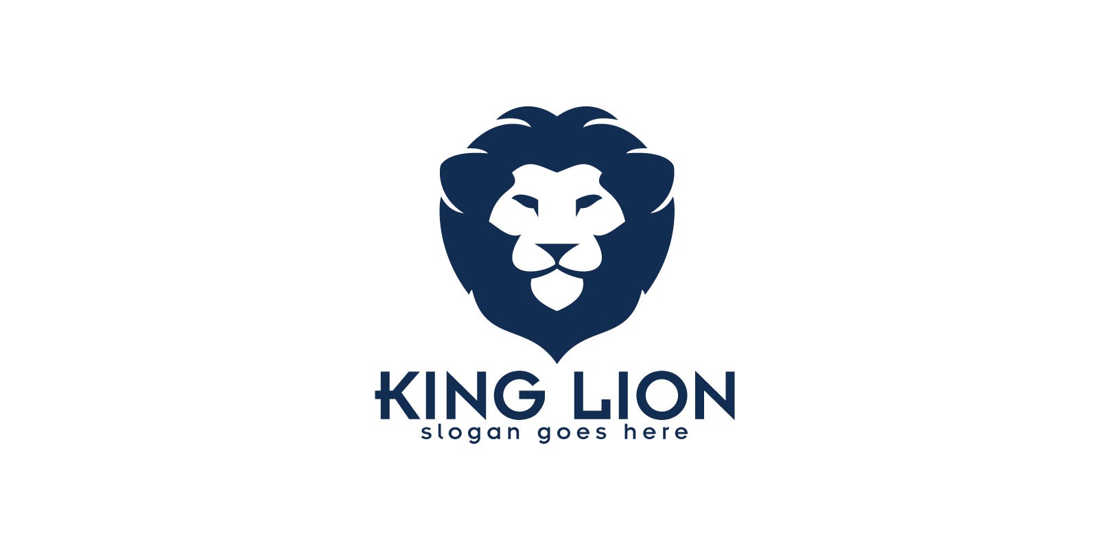 king lion logo design