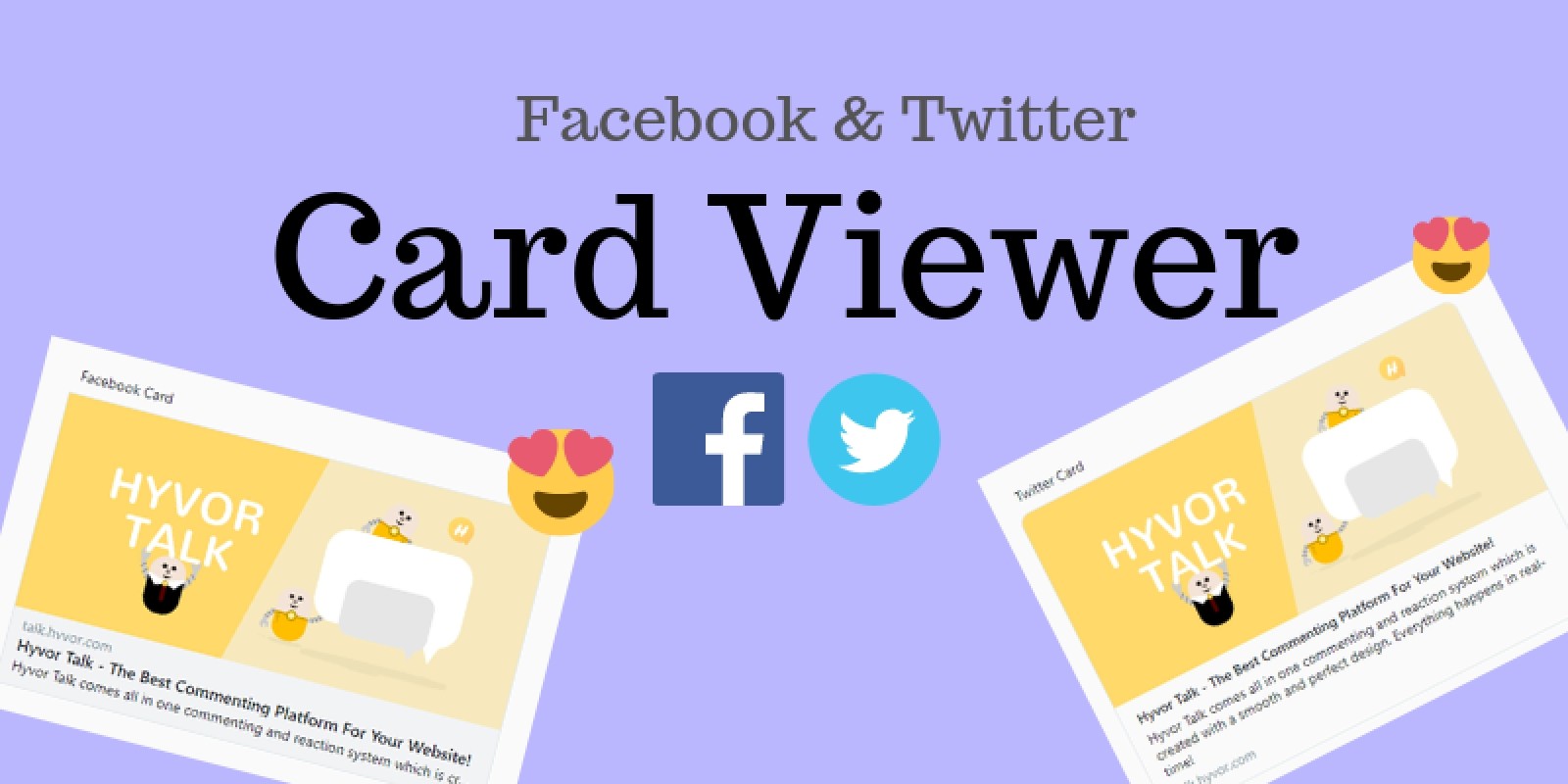 Facebook And Twitter Card Viewer - PHP Script