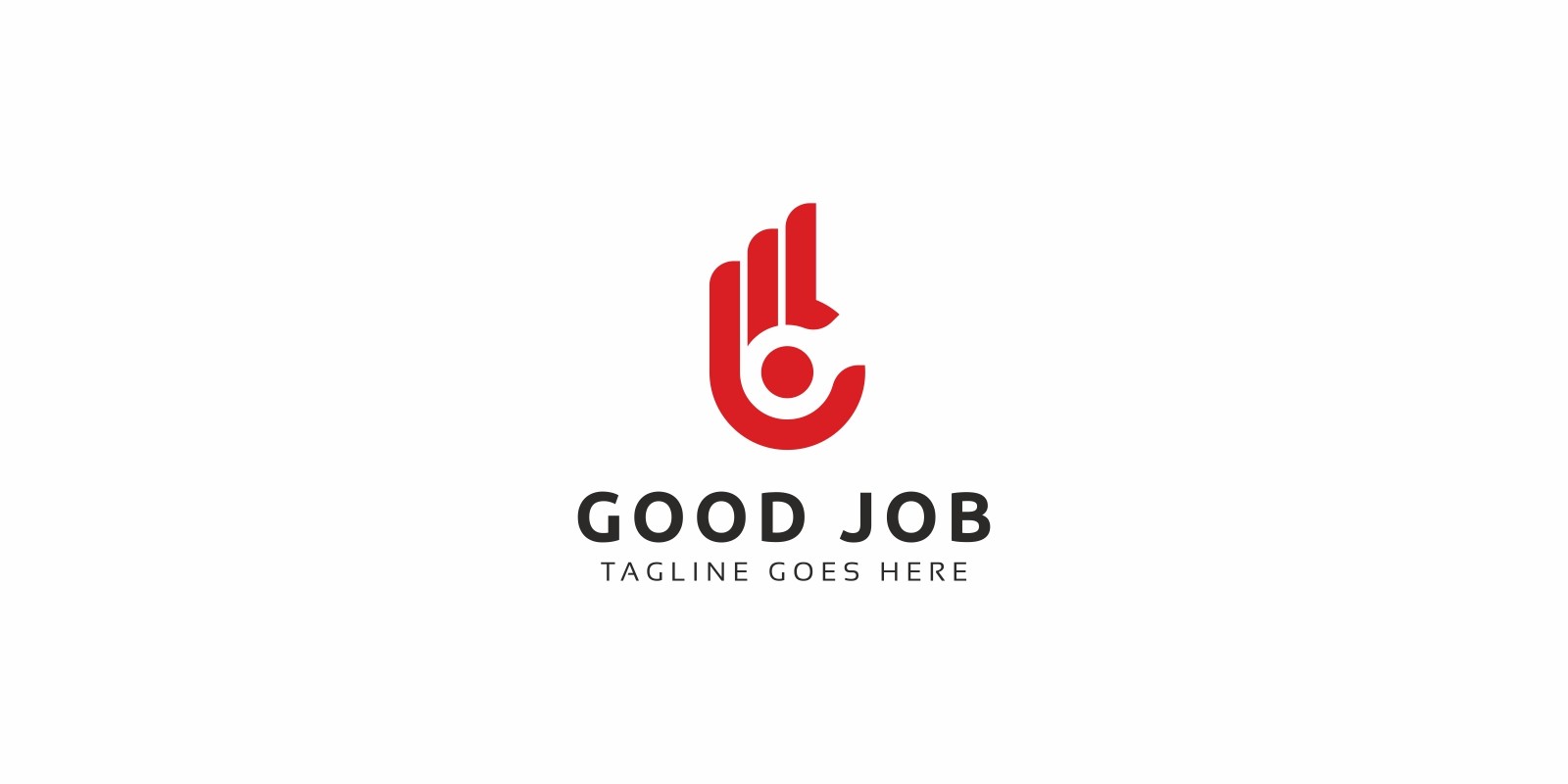 good job logo good job template