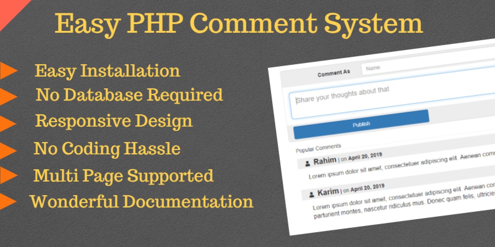 EasyComment - PHP Comment System