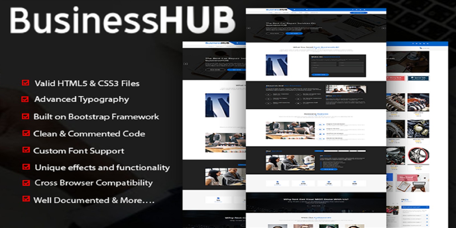 BusinessHUB - Multi-purpose HTML5 Templates