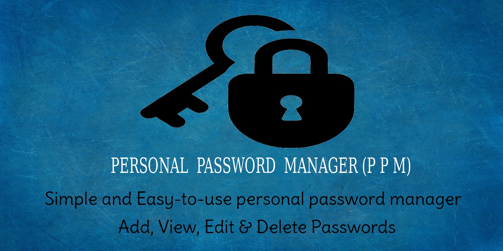 PPM - Personal Password Manager Script
