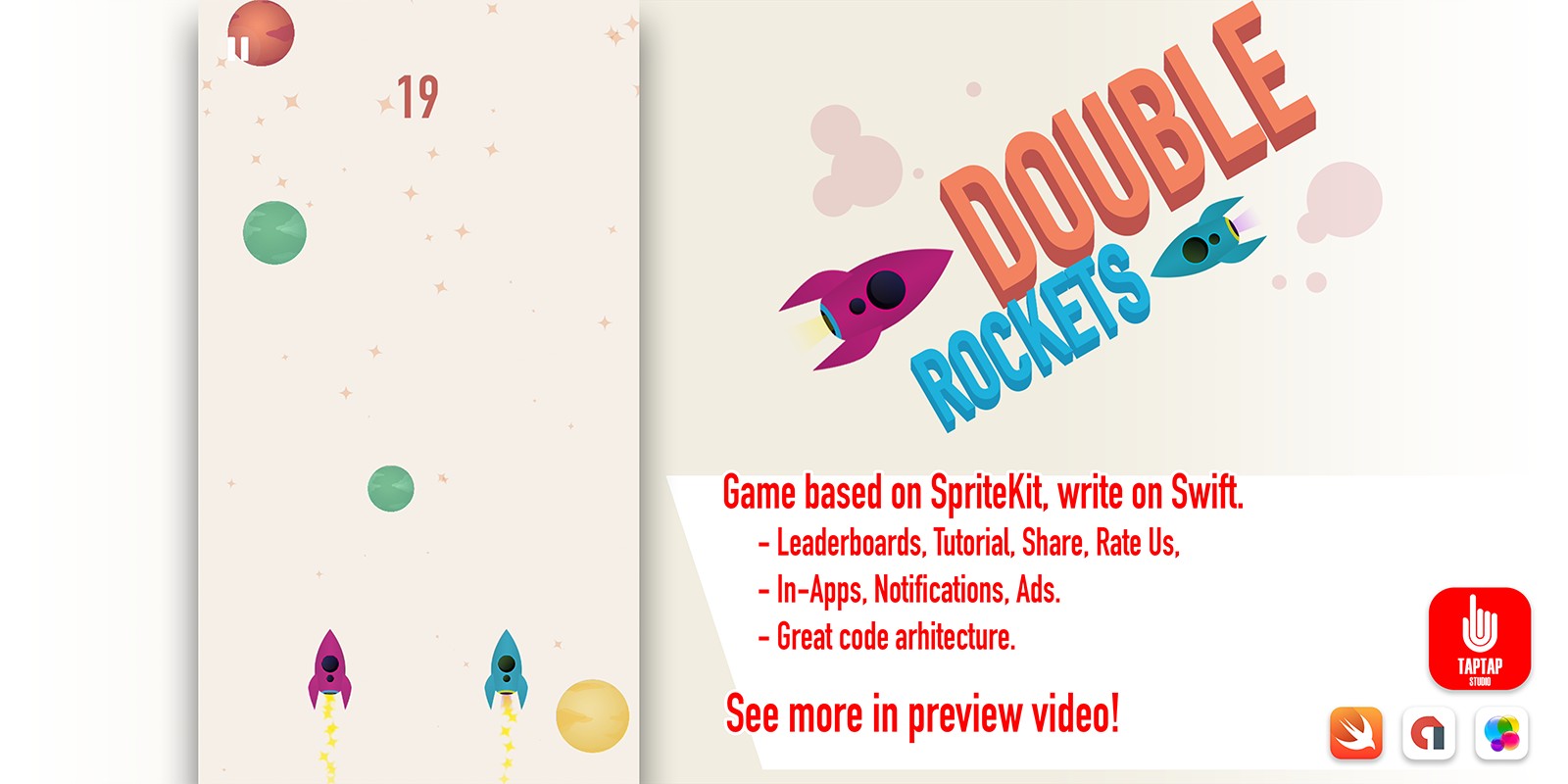 Double Rockets - iOS Source Code
