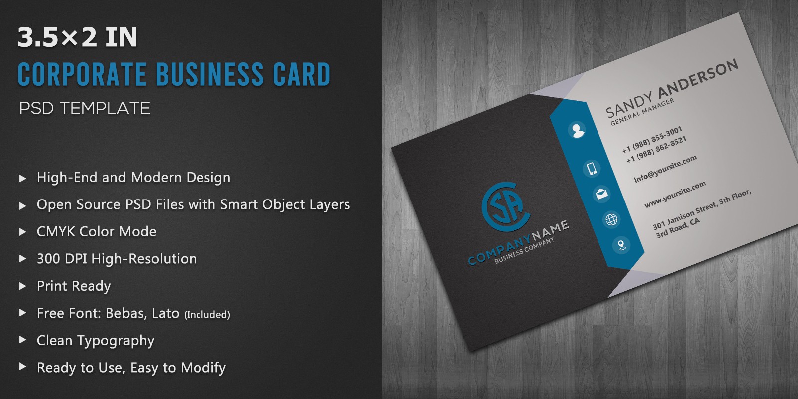 Modern Corporate Business Cards