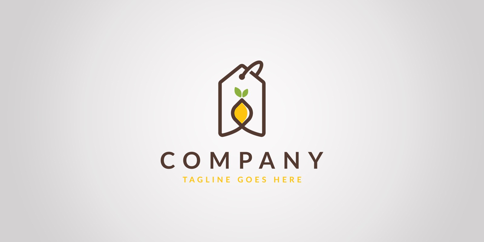 Lemon Tag Logo Template