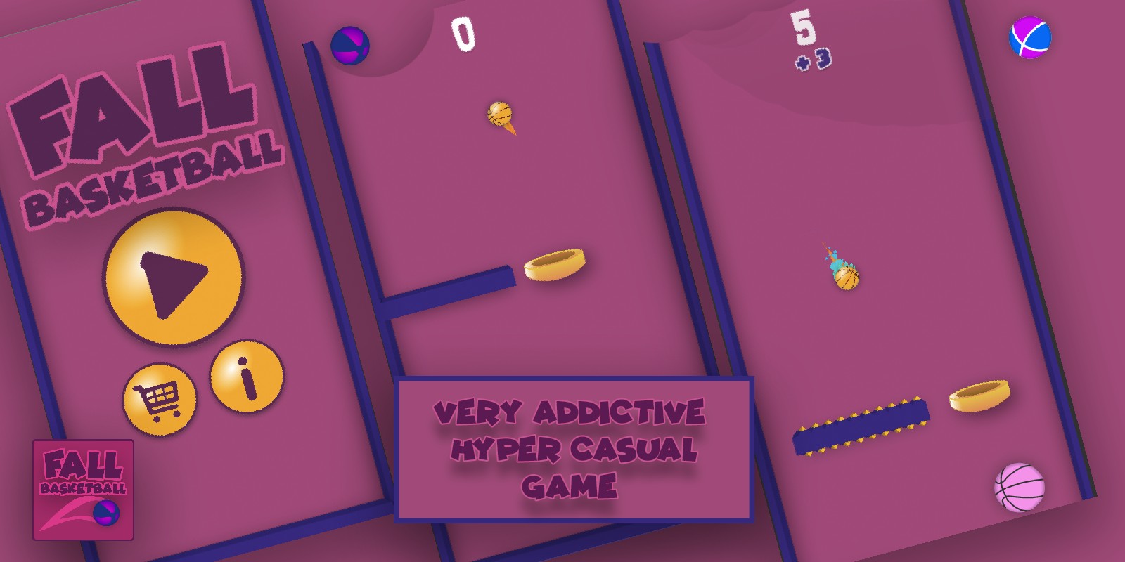 Fall Basketball Full Game Unity Source Code