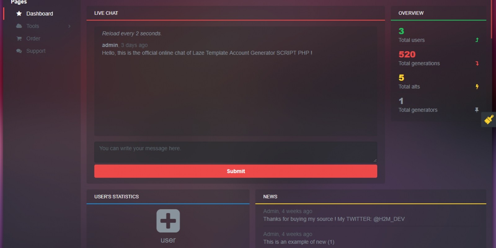 laze account generator script account generator online