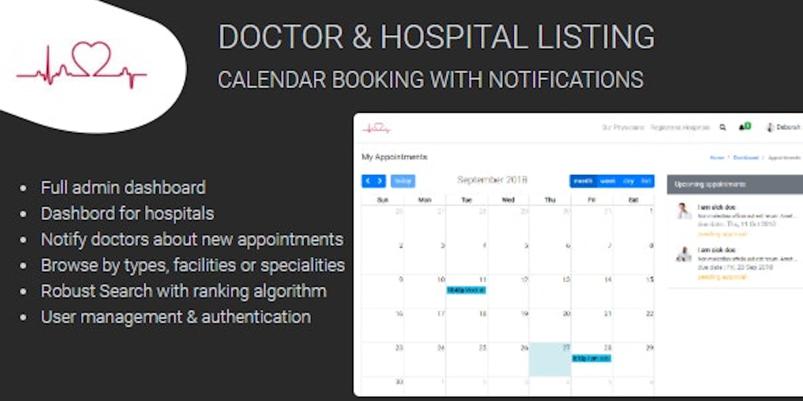 Medixa - Doctor Hospital Listing With Booking PHP
