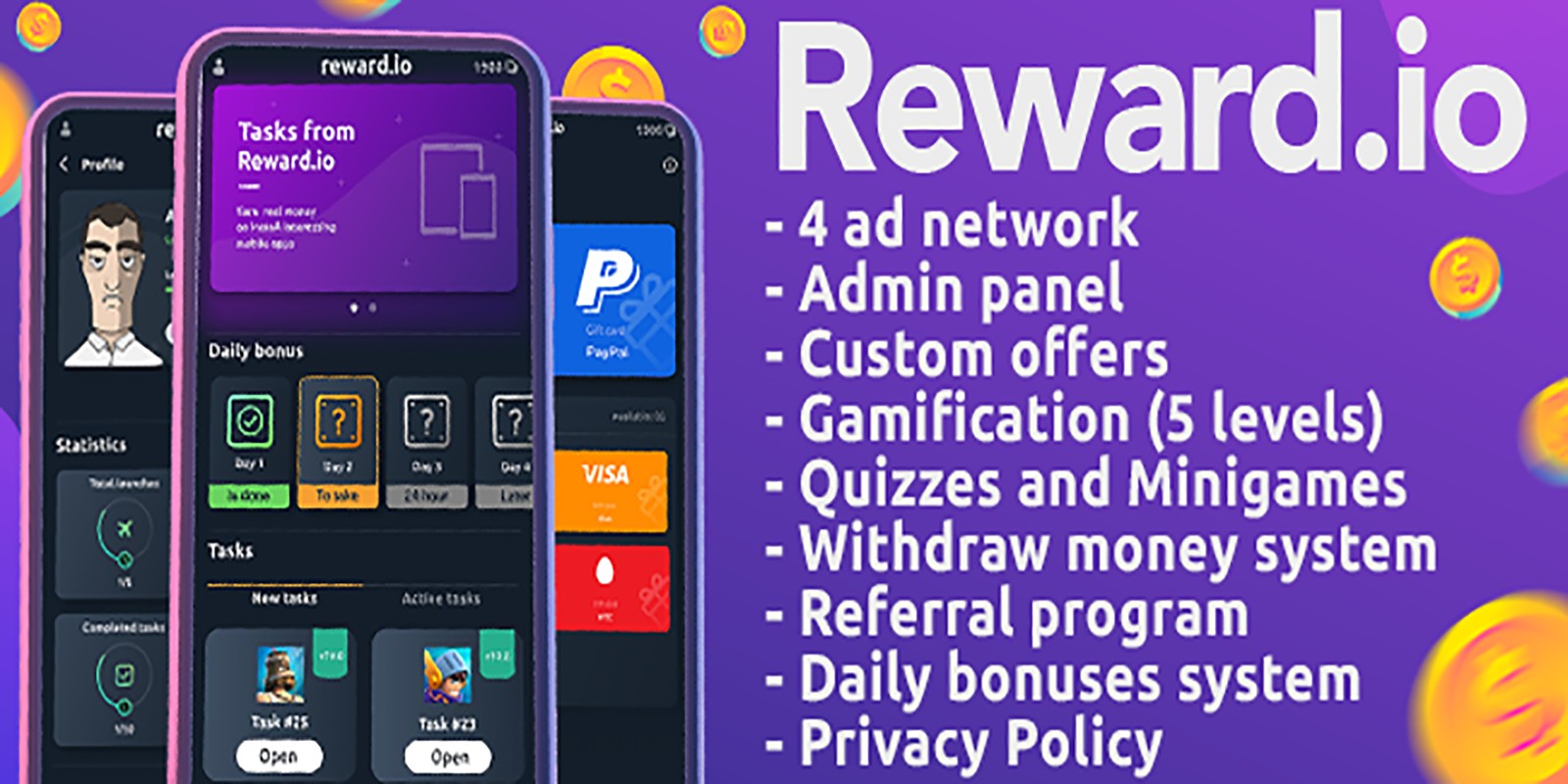 Reward.io – Exclusive Reward App For Android