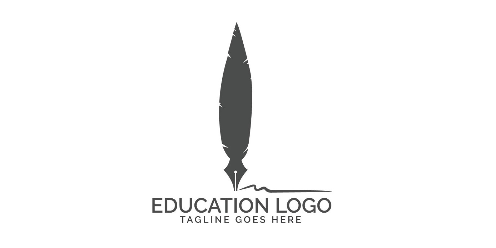 Nib And Feather Logo Design