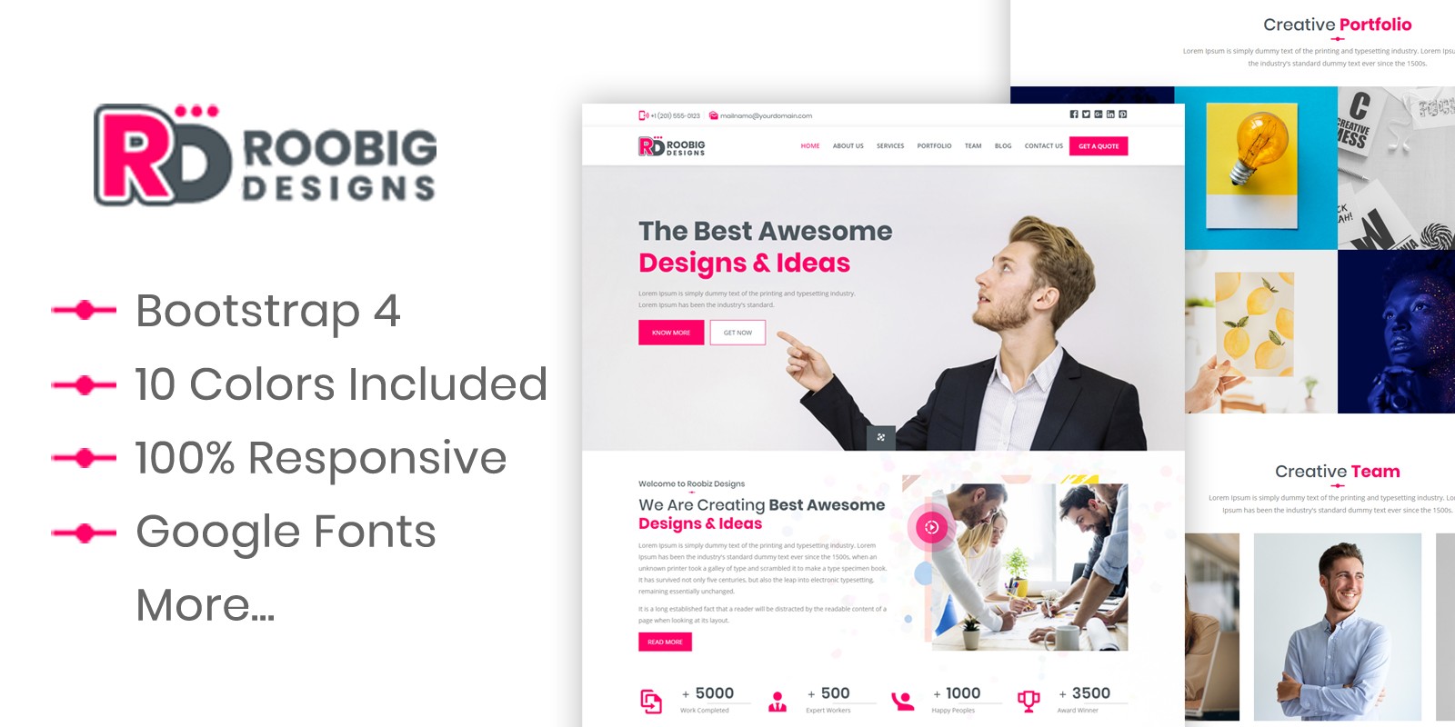 Roobig Designs - HTML Template