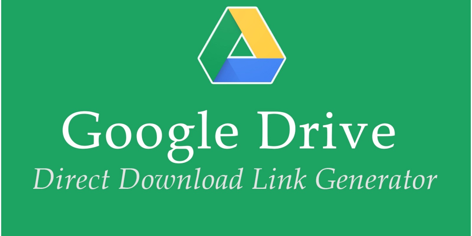 GLink - Google Drive Direct Download Link Creator