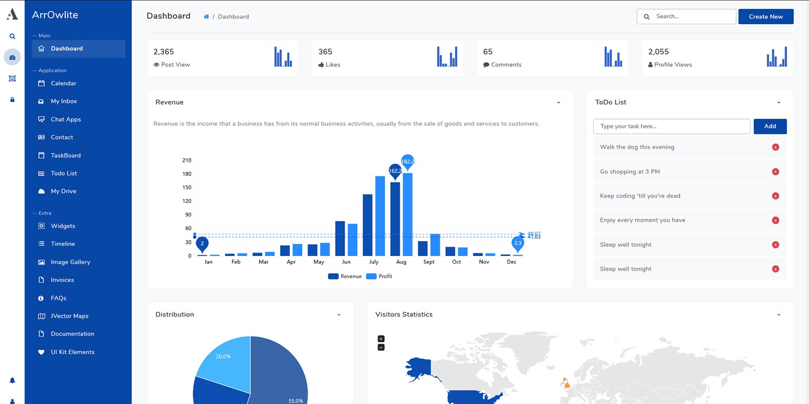Arrowlite Admin Template