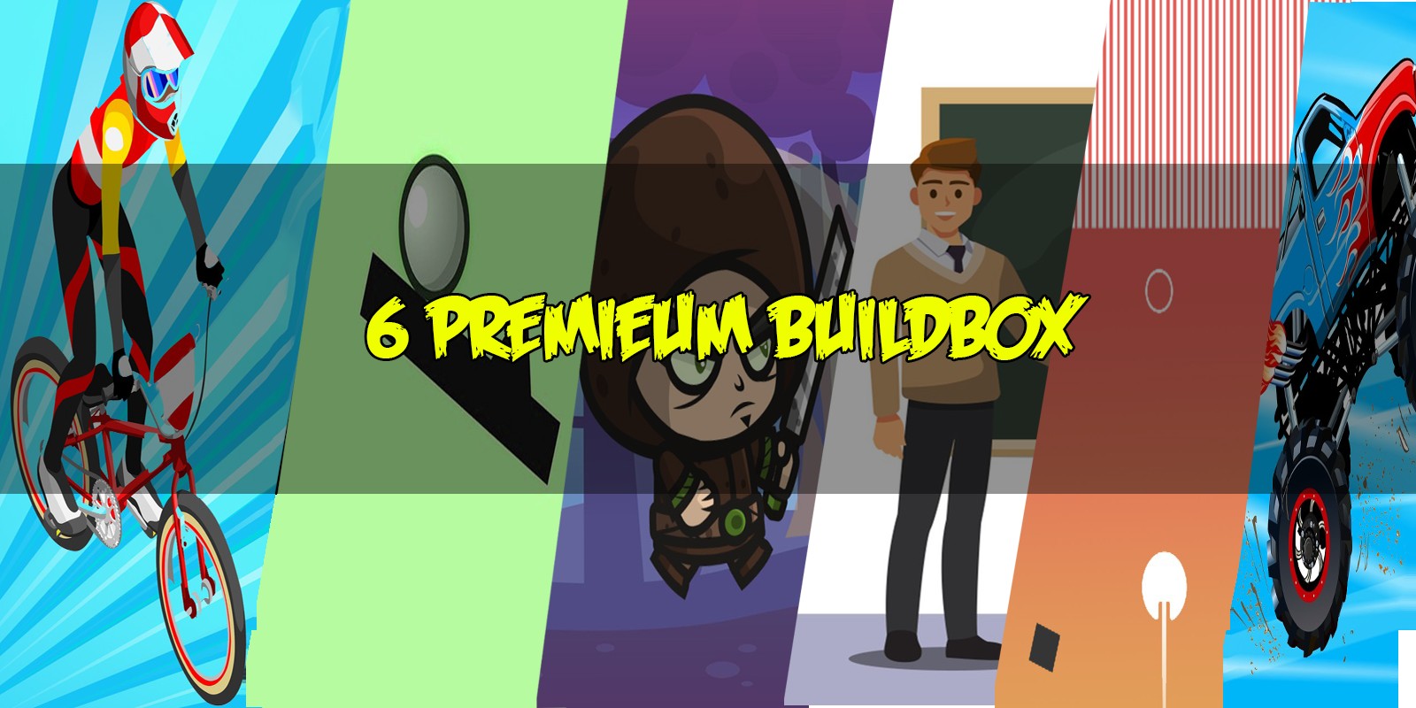 6 Premium Buildbox Game Templates