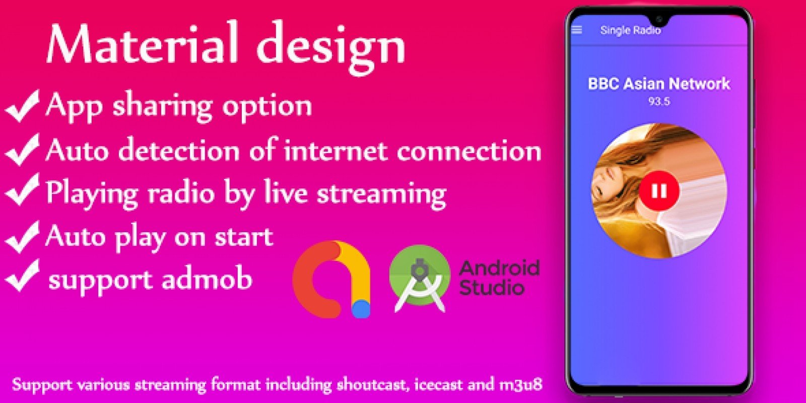 Single Radio Android Template