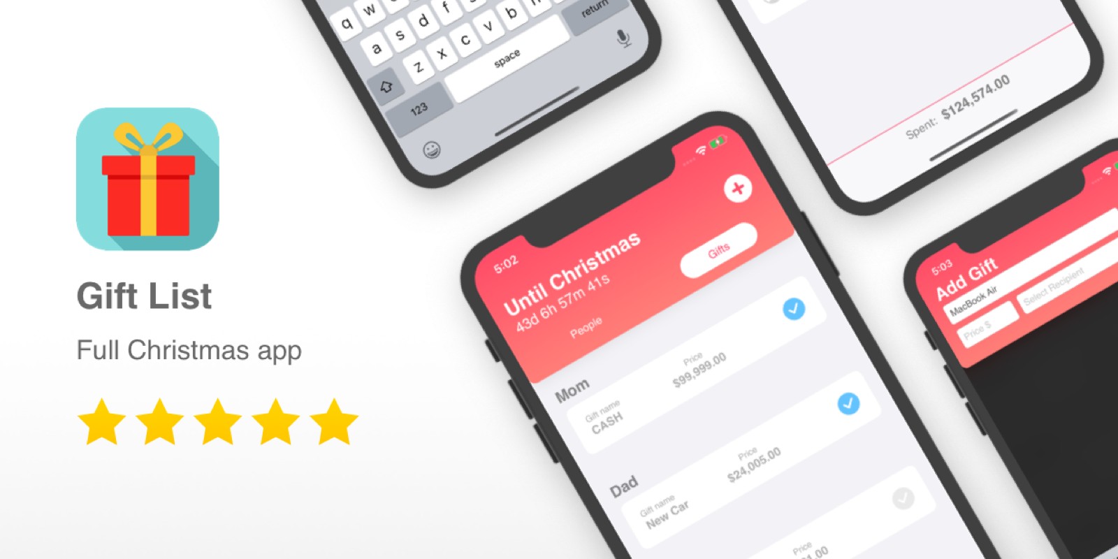 Gift List - Full Christmas List iOS App Template