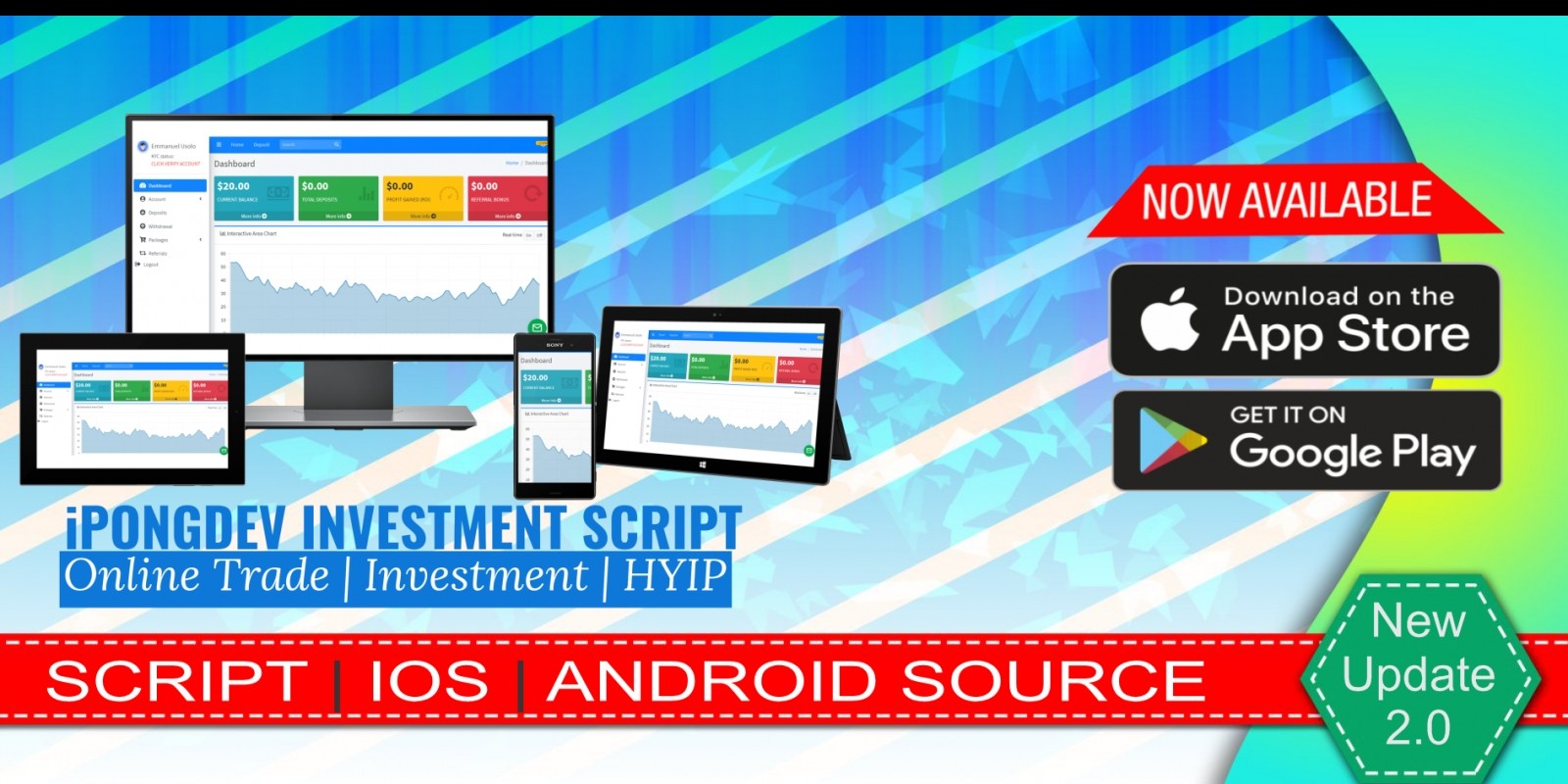 iPongdev Investment And Trading Script