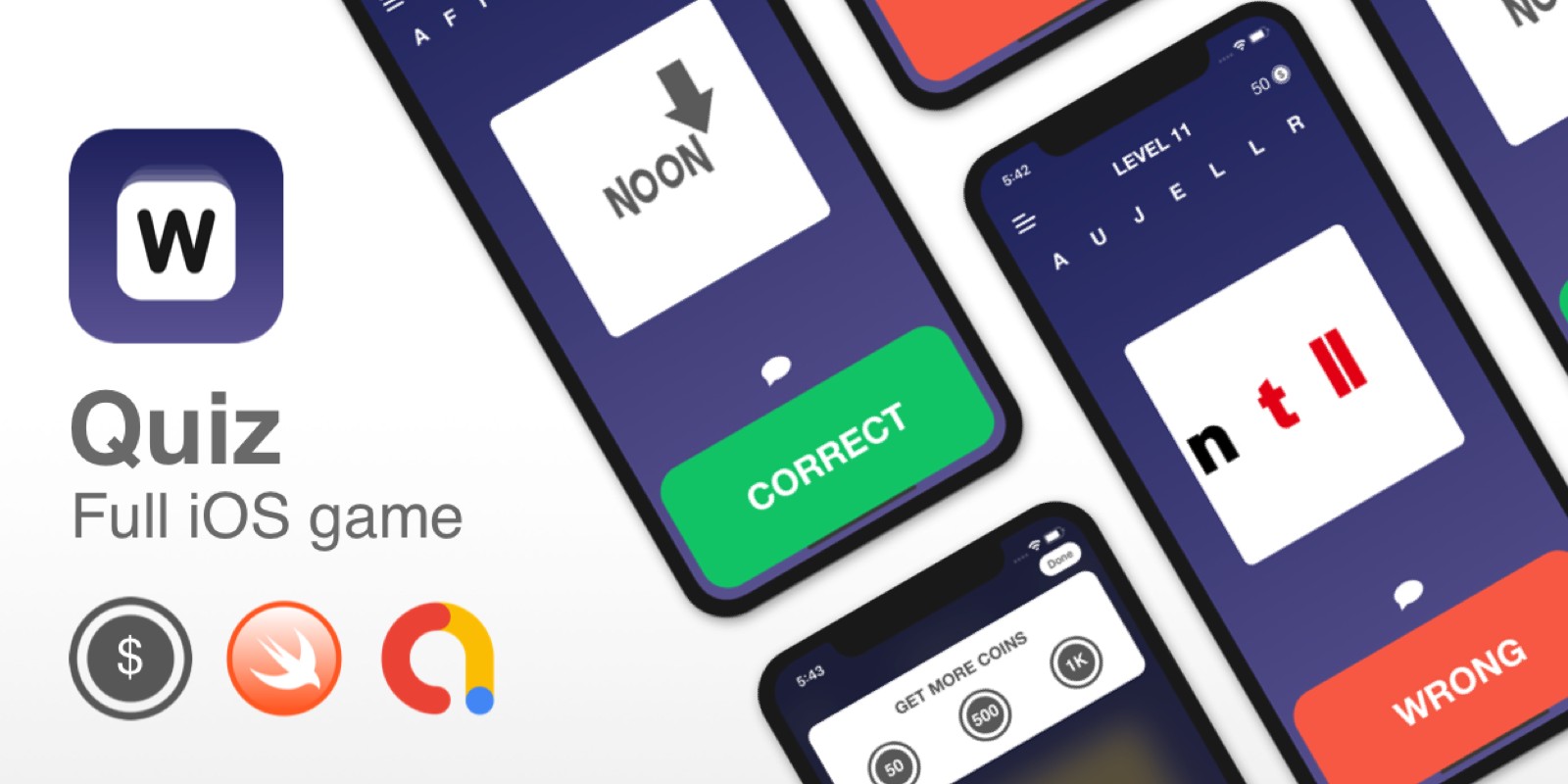 Quiz - Full iOS App Template