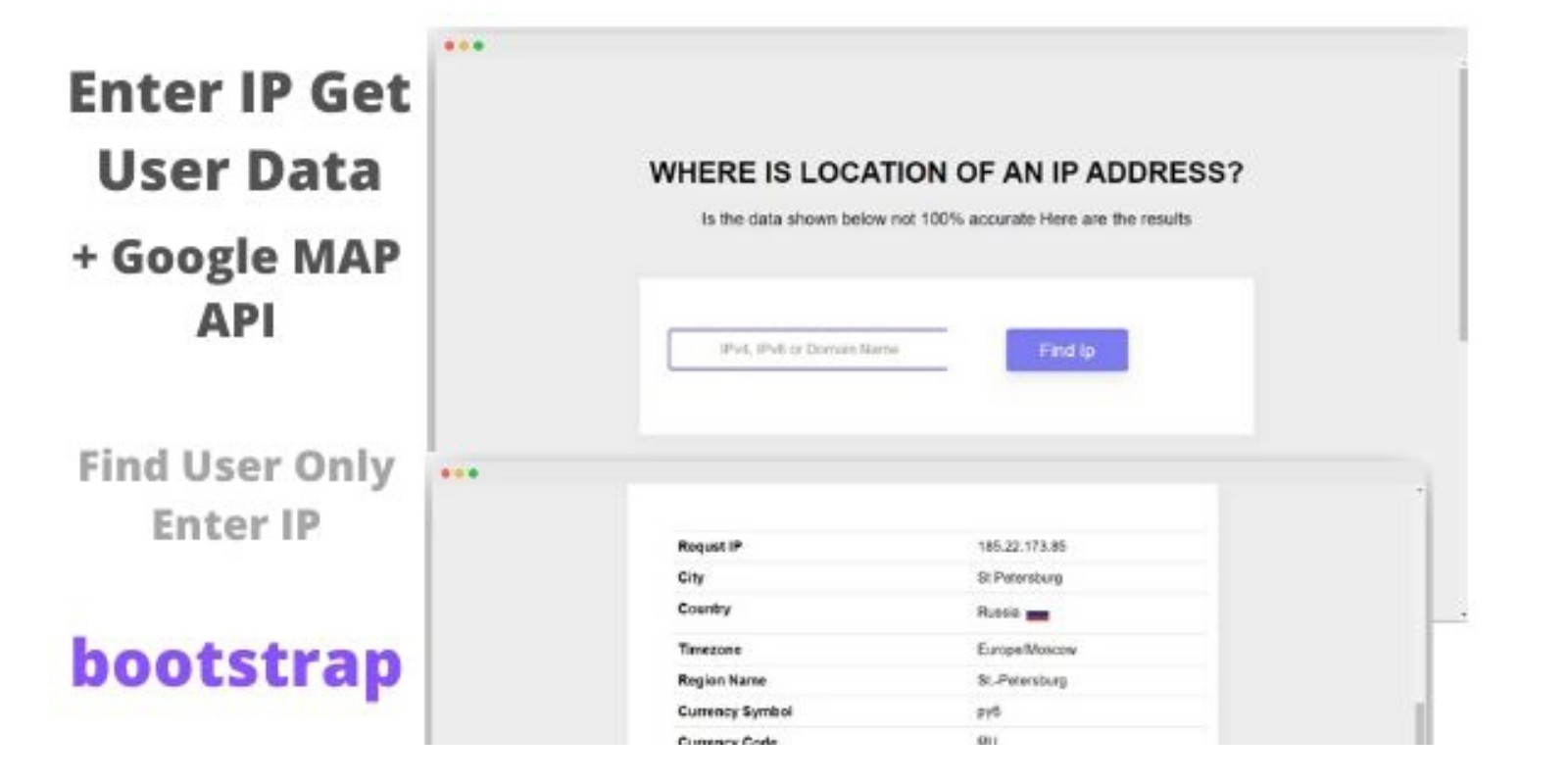 Loczer - Bootstrap PHP location of an IP Address