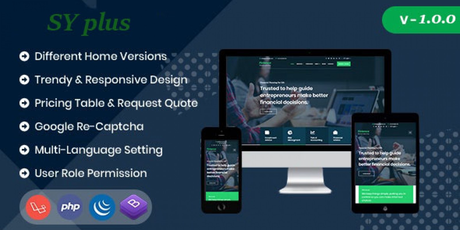 Sy Plus - Multipurpose Business Website CMS