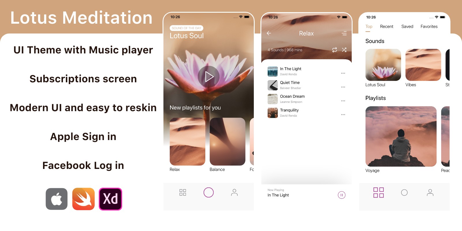 Meditation iOS App Template