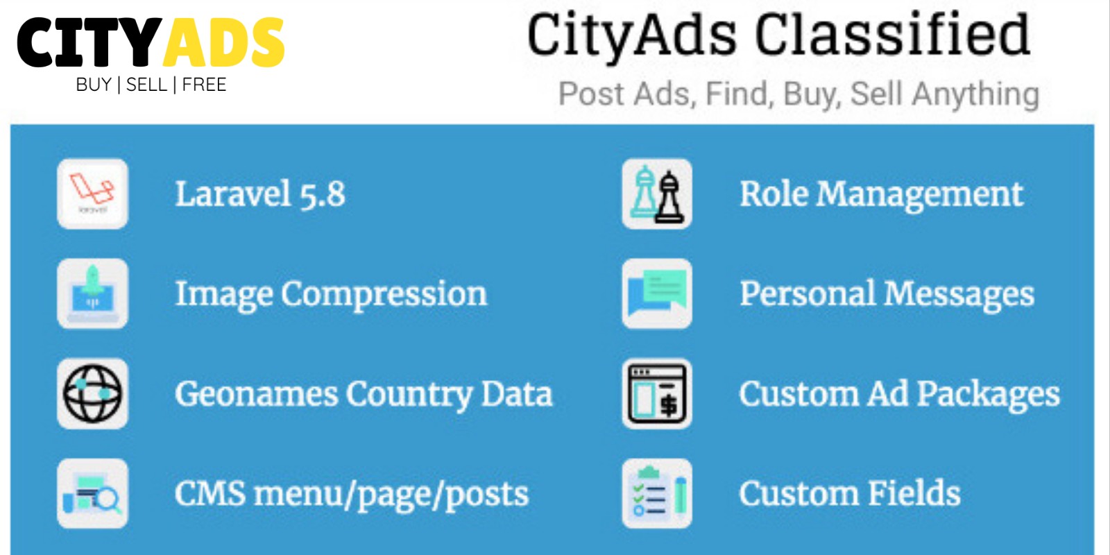 CityAds Classified - Online Marketplace Software