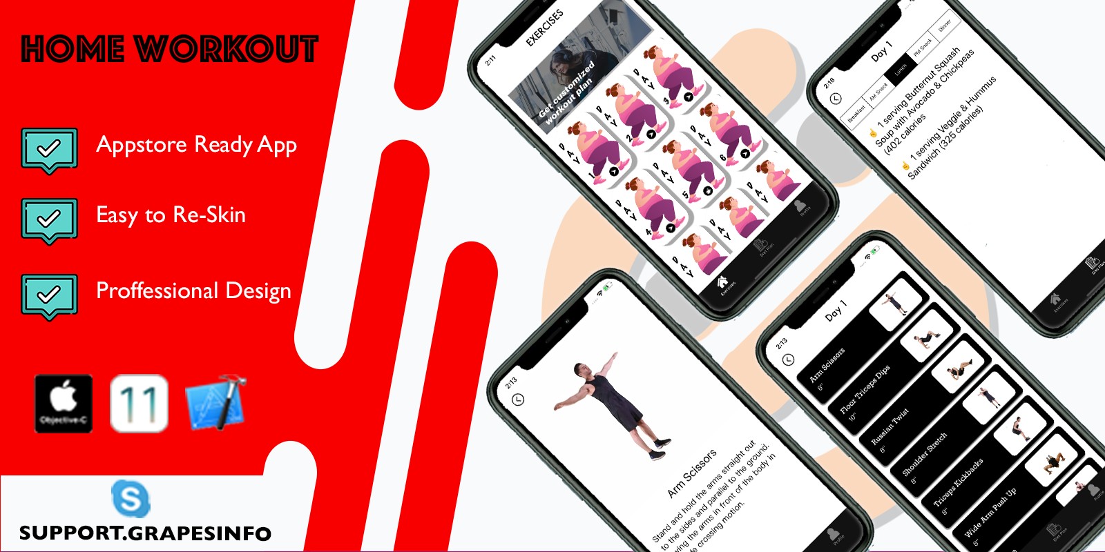 Home Workout iOS Objective-C