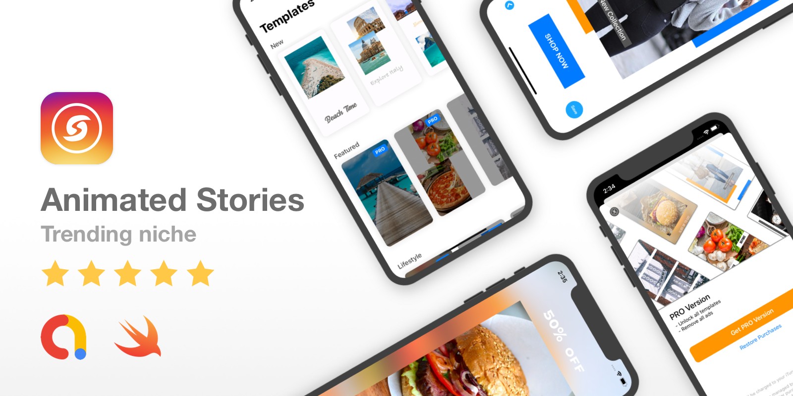 Animated Stories - Incredible Full iOS app