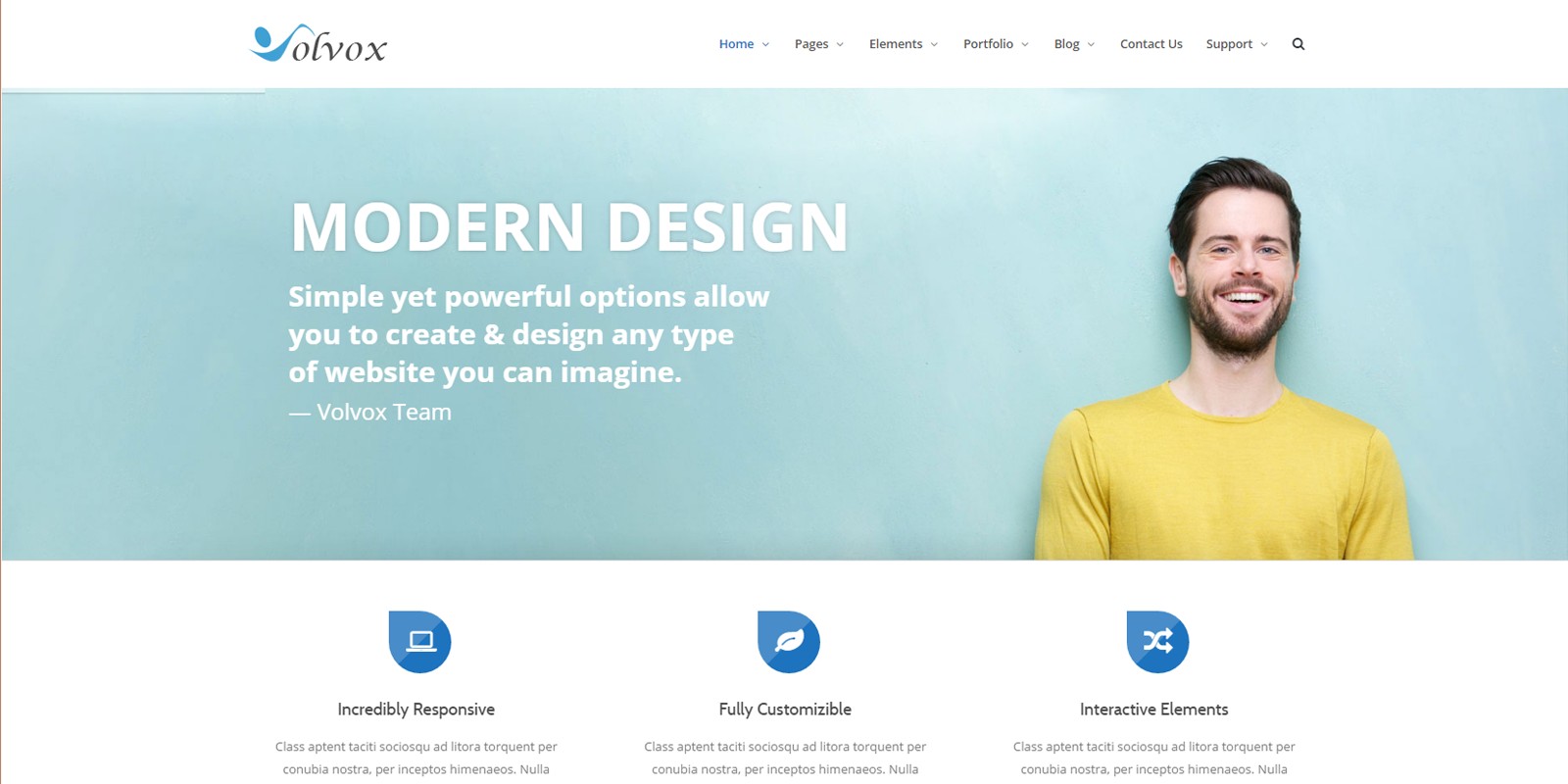 Volvox - Responsive HTML5 Bootstrap Template