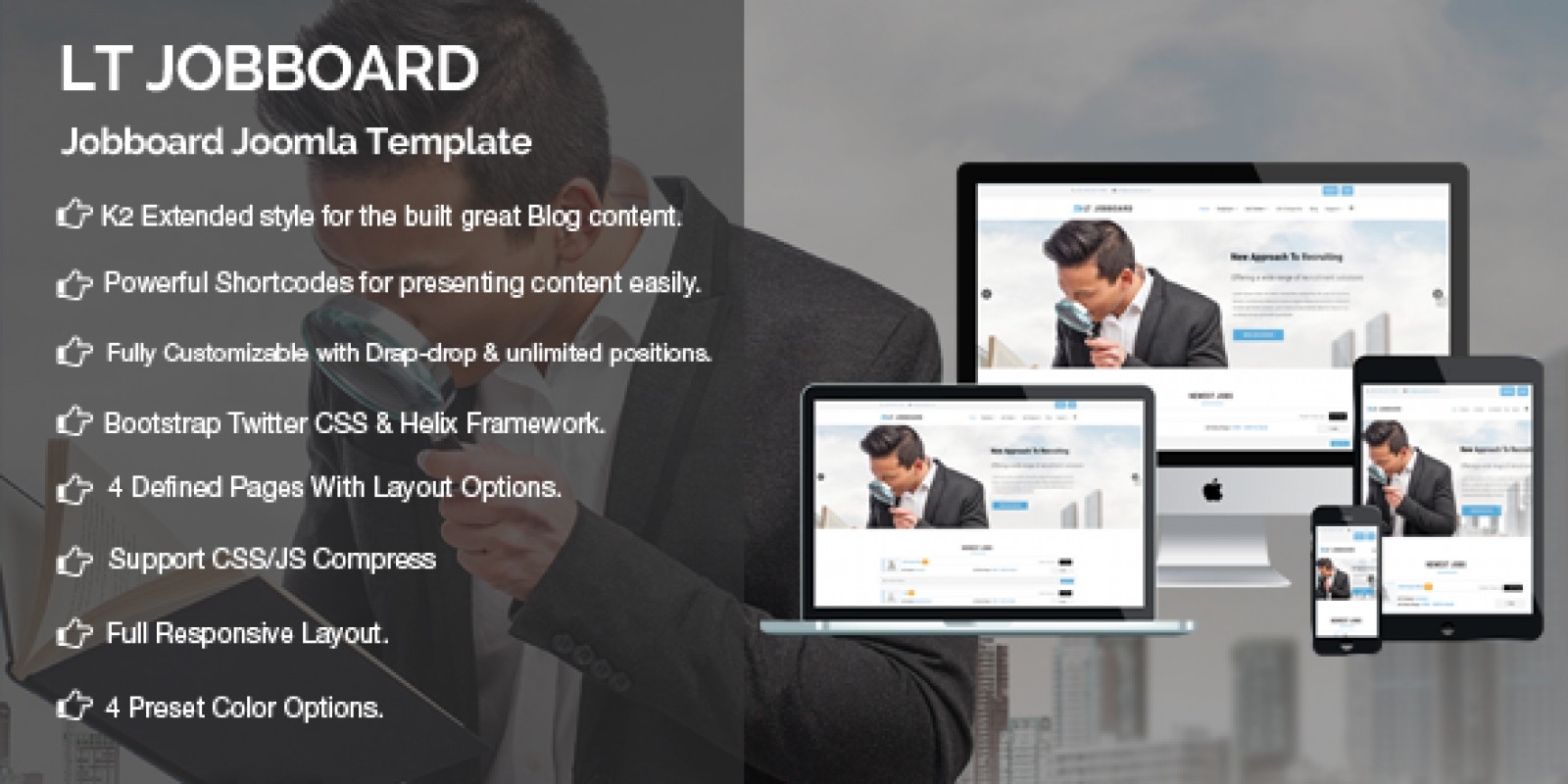 lt jobboard responsive portal joomla template codester responsive media jobs