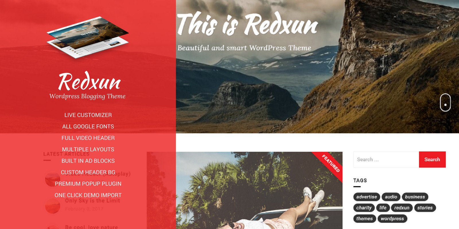 Redxun WordPress Theme