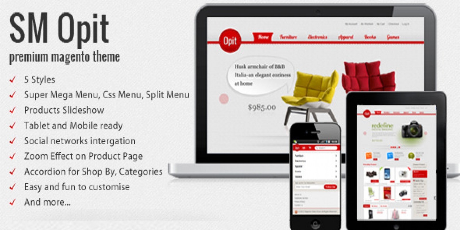 SM Opit - Magento Theme