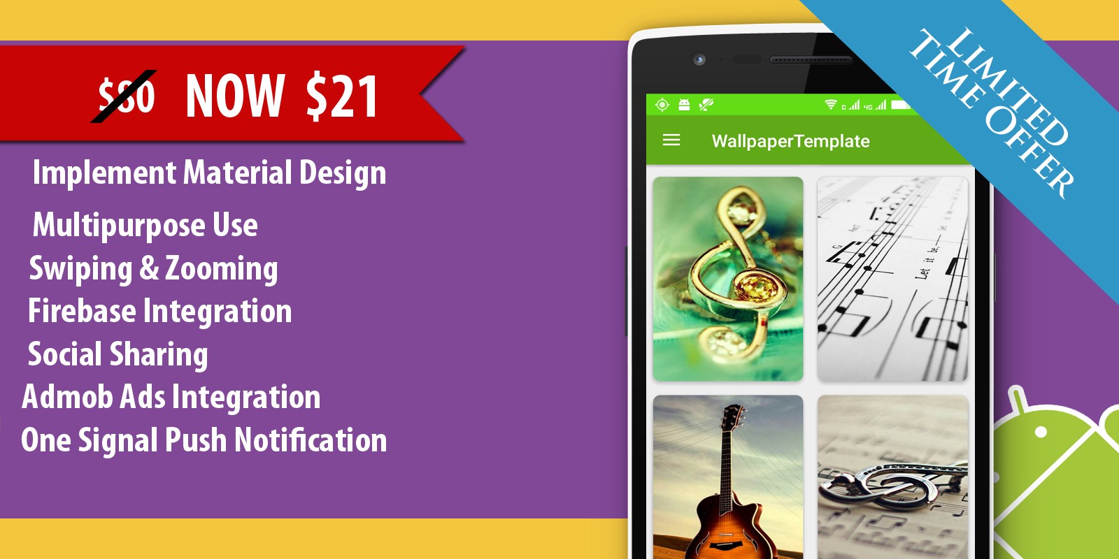 HD Wallpaper Template With CMS Admin Panel Android App Templates
