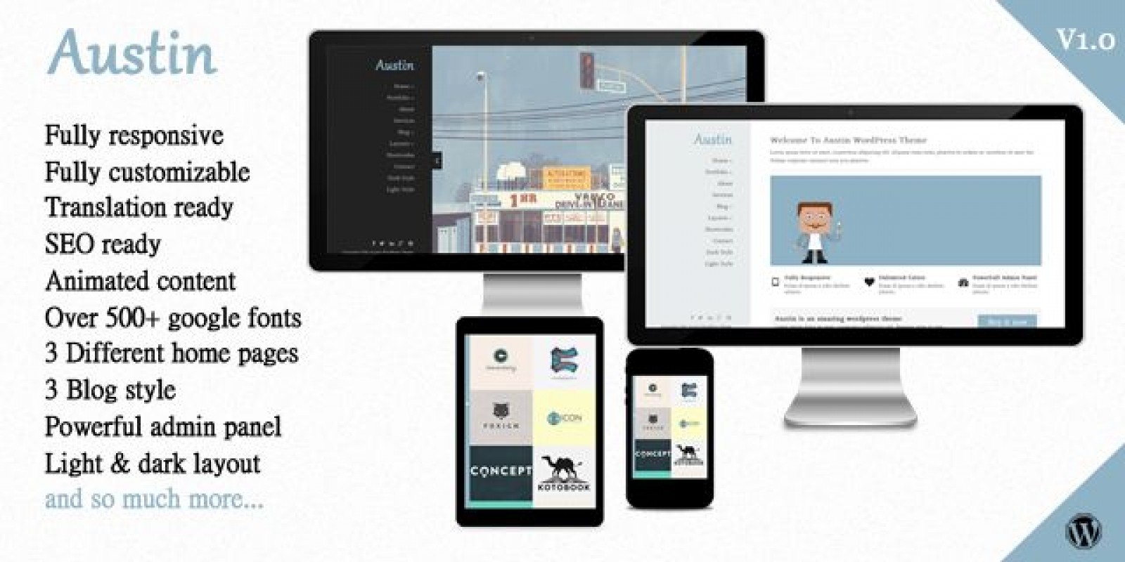 Austin - Creative Wordpress Theme