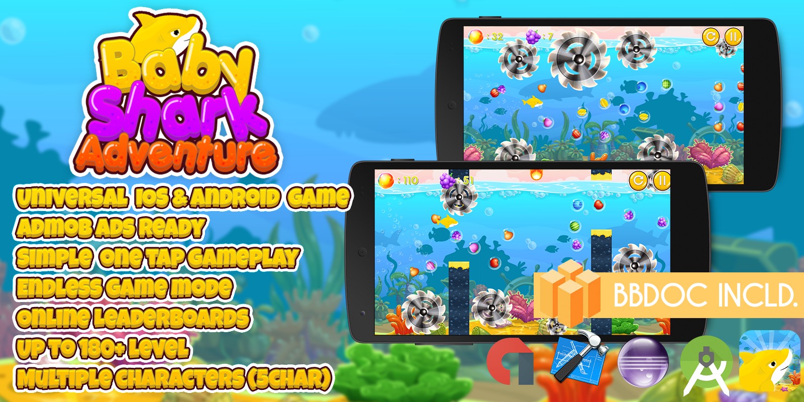 Baby Shark Adventure Buildbox BBDOC Project