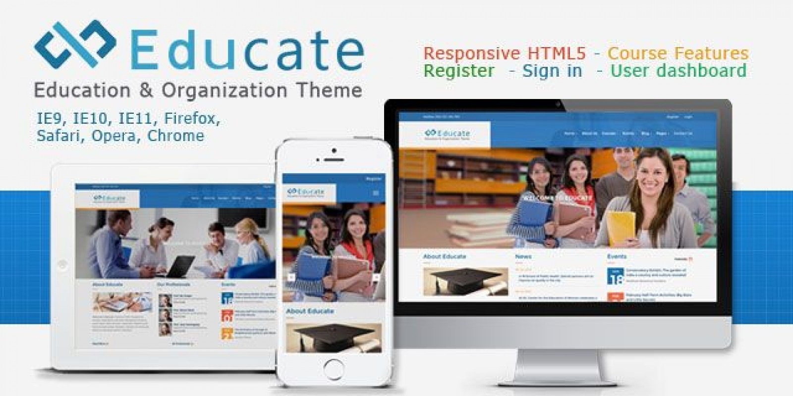 Educate - Responsive HTML5 Template