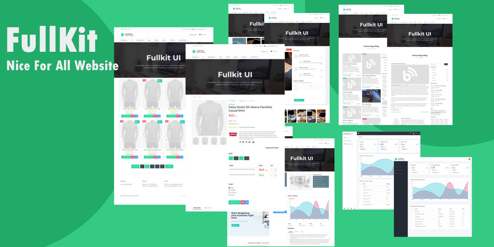 Full KIT UI Design For FrontEnd