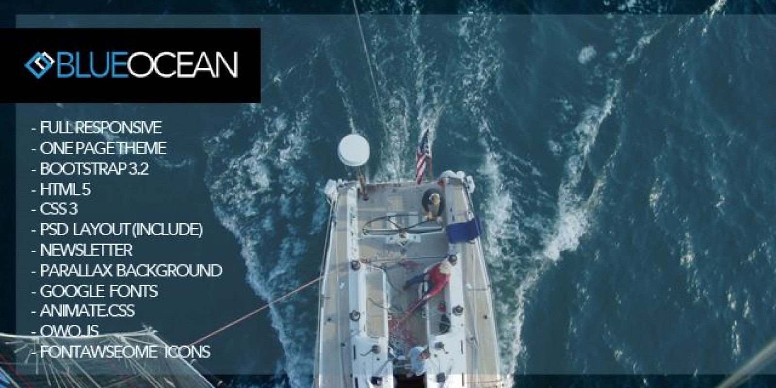 BlueOcean - One Page HTML Template