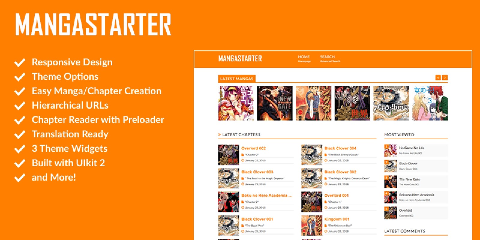 MangaStarter - Build a Manga Reader with WordPress