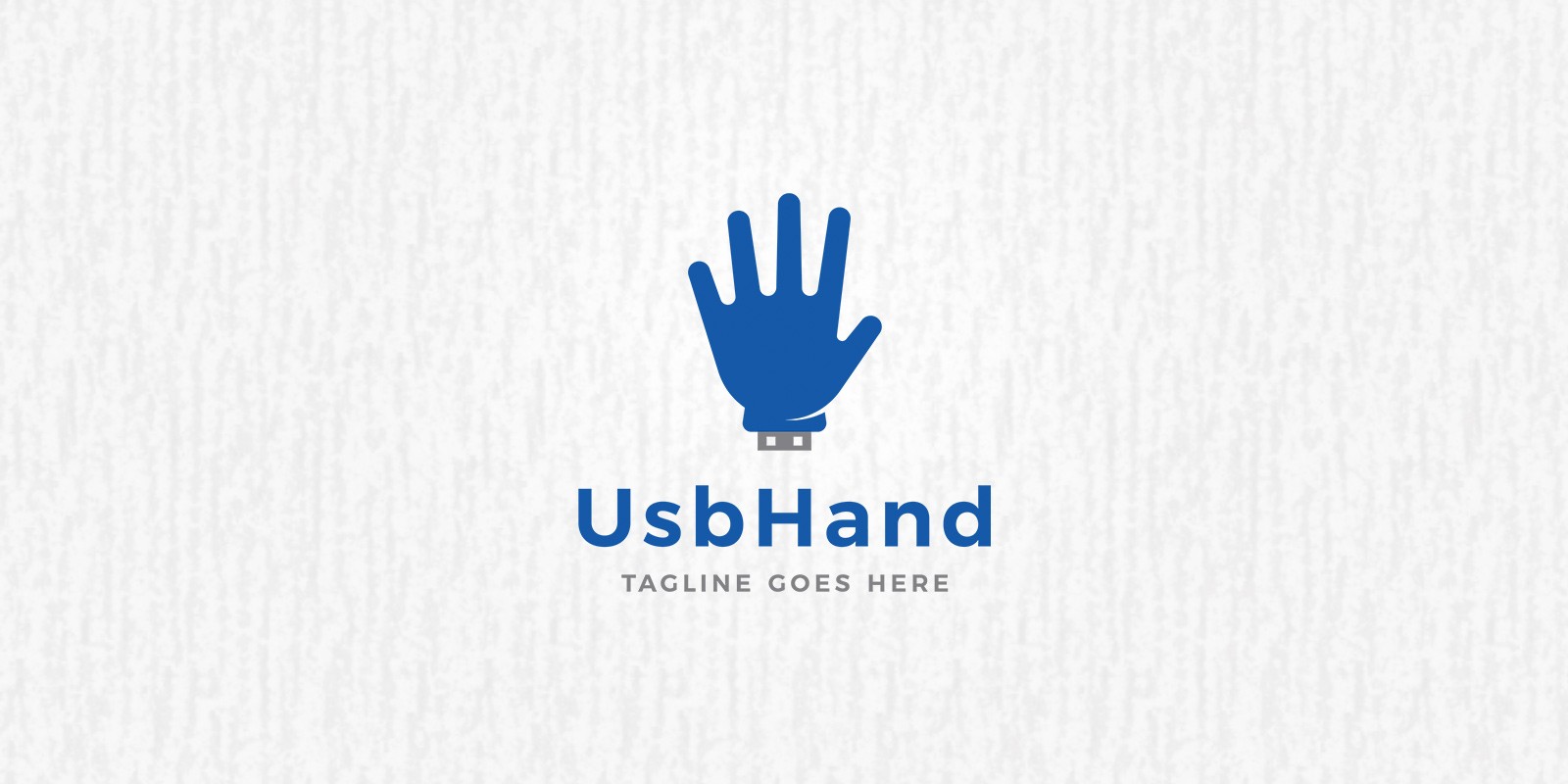 USB Hand Logo Template