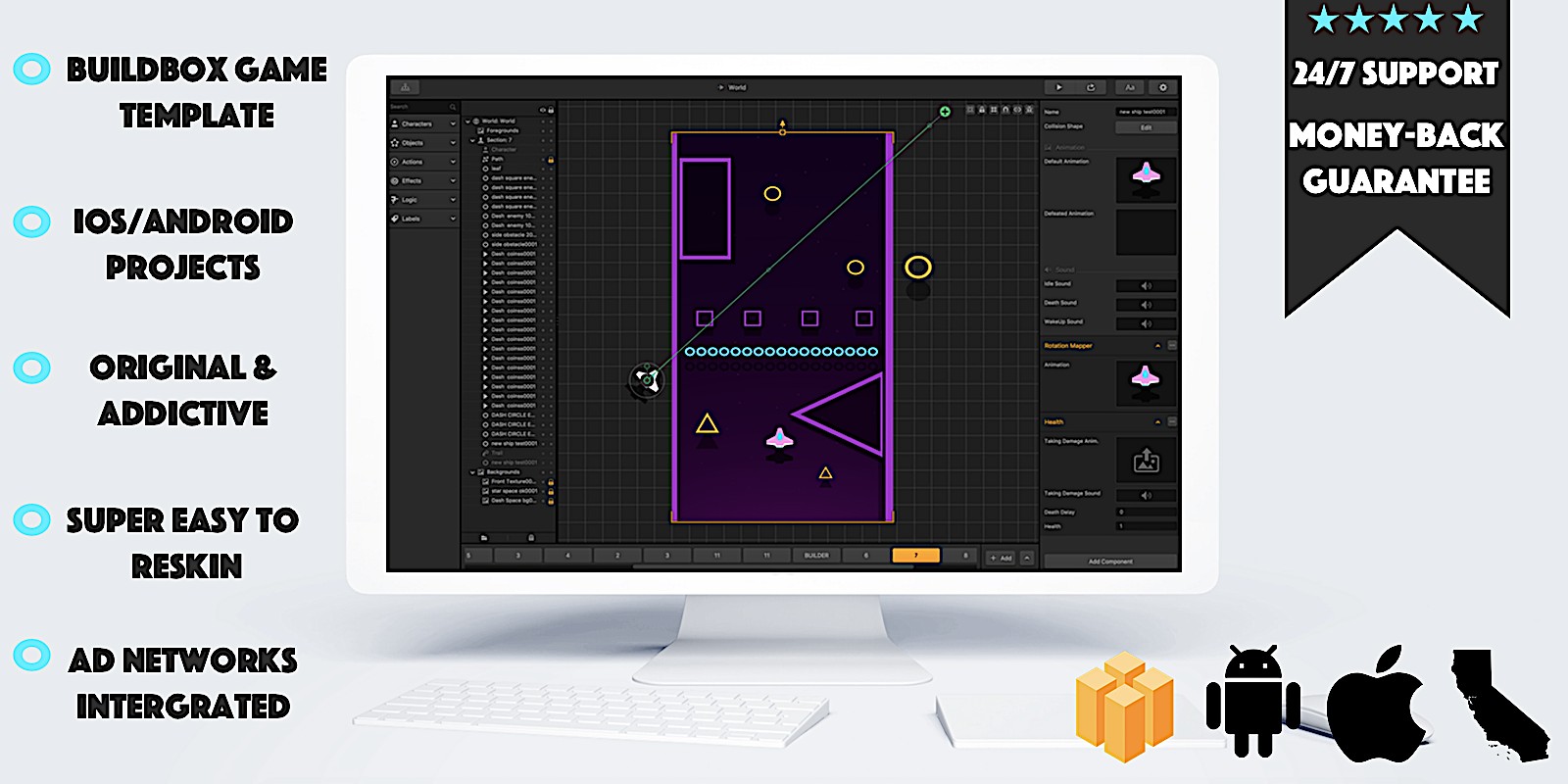 Infinite Space - Buildbox Template